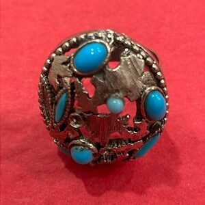 Turquoise Silver Plated Silver Ring